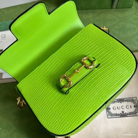 First bag ru lizard Gucci Horsebit bag 1955 mini 0623